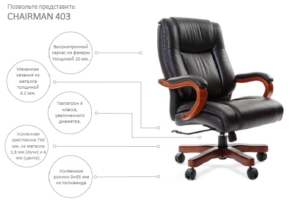 Кресло руководителя CHAIRMAN 403 в Екатеринбурге
