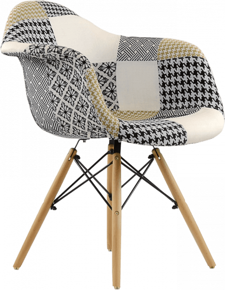 Стул-кресло DAW Patchwork Lounge трехцветный