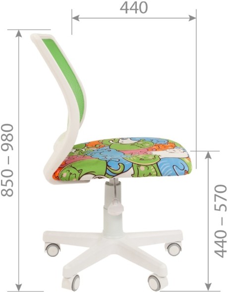 Детское кресло CHAIRMAN KIDS 112 white в Нижневартовске 