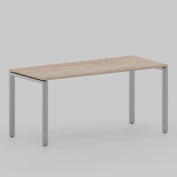Стол Лофт 1400х700 на П-образных опорах, серый