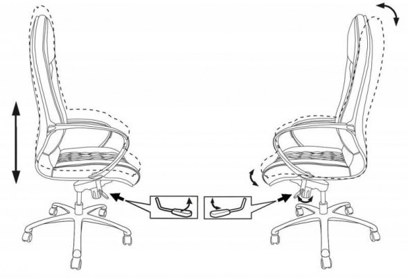 Кресло руководителя Бюрократ _AURA