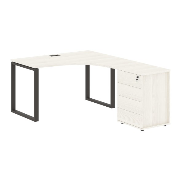 Стол эргономичный с тумбой EQCET 1318(R) 1360х1880х750 EDIS