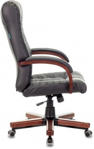 Кресло руководителя Бюрократ KB-10 WALNUT кожа