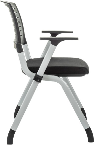 Стул Бюрократ X-Click черный на ножках металл серый