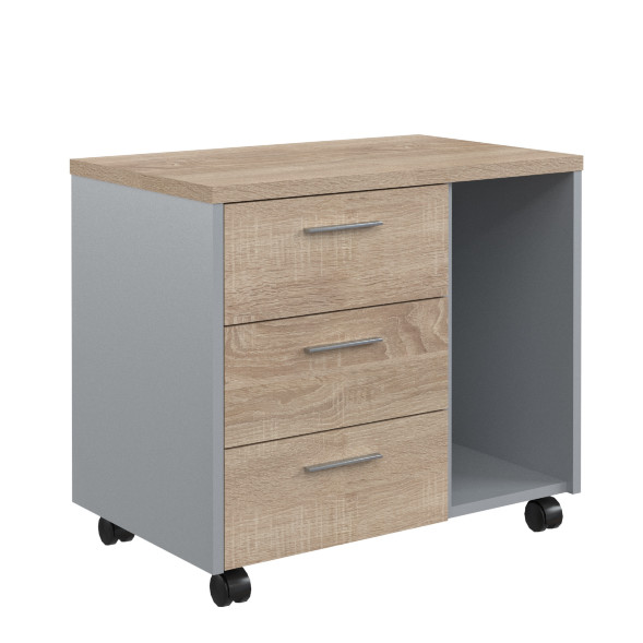 Тумба подкатная с отделением д/СБ OLC-3D.A 733х450х625 OFFIX NEW