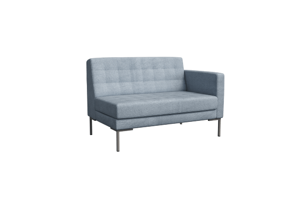 Forest Секция с подлокотником двухместная FR-SP-02 (L) 1270*800*840